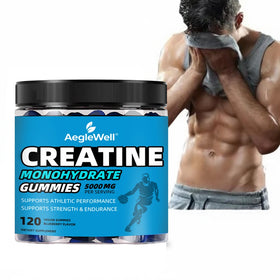 Aeglewell OEM Vegan and Sugar Free Creatine Monohydrate Gummies 5000MG Per Serving for Increase Strength and Build Muscle