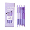 New 0.5mm ST Ball Black Ink School Gel Pens Set Office Student Rubber Block Pens with Plastic Metal Pen Clip School Stationery