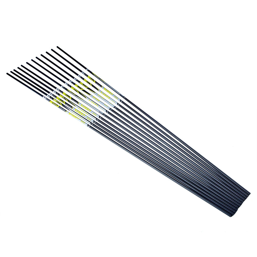Archery Pure Carbon Arrow Shaft Spine 300-900 ID4.2mm for Compound Recurve Bow Hunting Shooting Pure Carbon Arrow