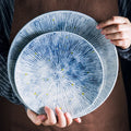 Hot Sale 8/10 Inch Ceramic Shallow Plate Round Shape Cake Fruit Dessert Dinner Plate for Restaurant Hotel Dessert Trays