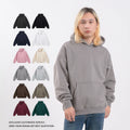 Autumn/Winter Wholesale Solid 400 Grams Loose Pullover Men's Winter Fleece Lined Hooded Hoodie