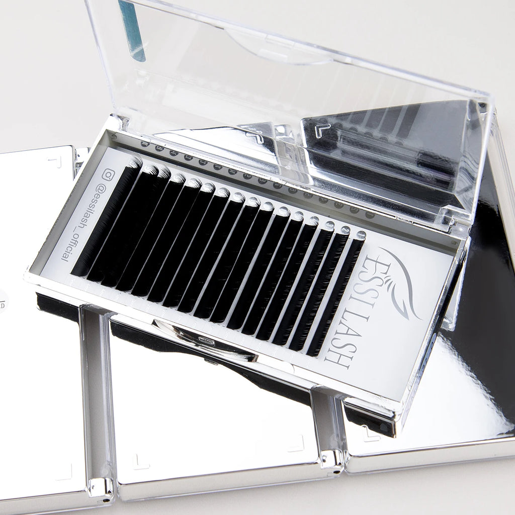 ESSI LASH 6-30mm Dark Matte Black Mega Volume Hand Made Eyelash Extensions 003 Cashmere Lash Trays Vendors Wholesale