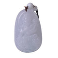 High Quality Natural Rock Crystal Quartz White Carved Buddha Lucky Amulet Pendant Necklace for Women Men