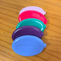 Custom Logo Hot Rubber Oval Squeeze Coin Wallet Holder Plastic PVC Squeeze Coin Purse With Keychain