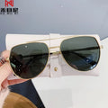 8294 Vintage pilot Men Sunglasses Fashion Retro Metal Photochromic Polarized Sunglasses Brand Designer Custom logo Sunglasses