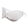 European and American Large Frame Sunglasses for Men and Women's Fashion Y2K Millennium Frameless Cycling Sunglasses WK-68118