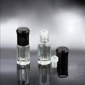 New Crystal Octagonal Shape Empty Octagonal Glass Bottle of Attar Perfume Essential Oil with Glass Roller Bottles 3ml