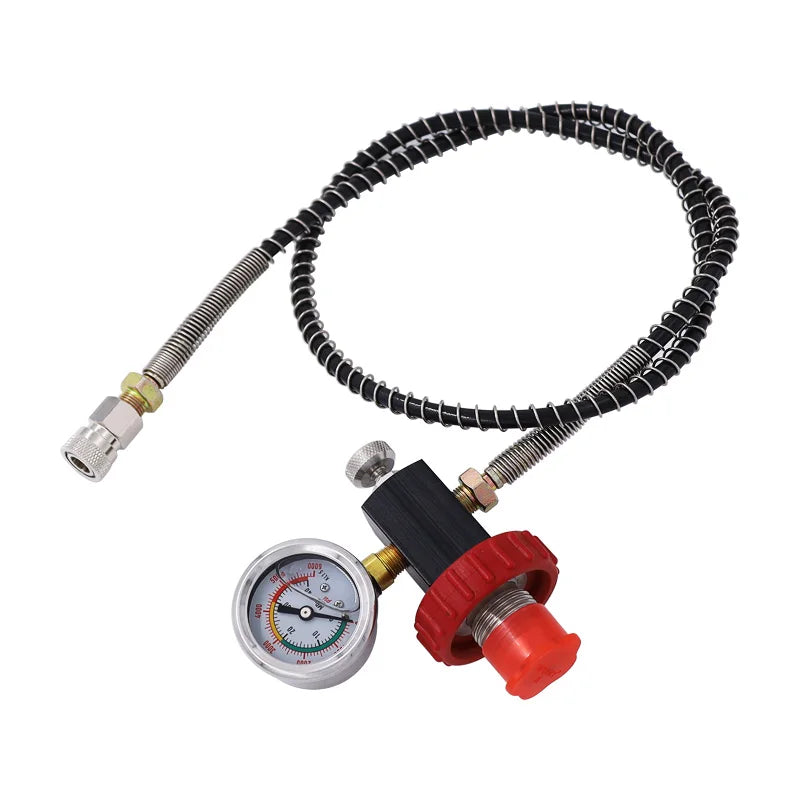 Paintball Fill Station DIN PCP Air Charger Filling Charging Adaptor Hose Gauge High Pressure Diving Tube Diving Scba Connector