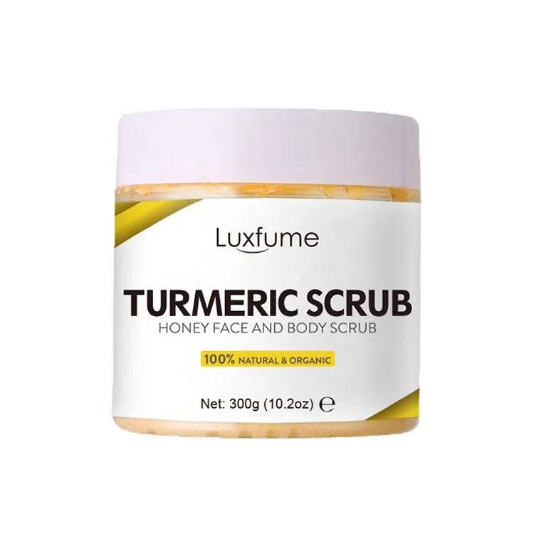 OEM Customized Face and Body Care Skin Exfoliating and Moisturizing Turmeric Scrub