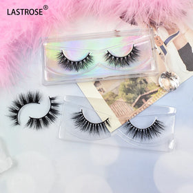 Wholesale 3D Natural Mink Lashes 15mm Strrip Eyelash Privata Label Lash Packaging Short Lash Vendor