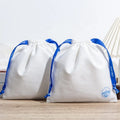 100% Cotton Brush Recyclable Canvas Jewelry Gift Packing Bag White Canvas Pouch