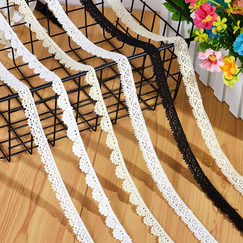 Garment Accessories Embroidery White Lace Underwear Trimming Factory Wholesale High-quality Water-soluble 100% Cotton