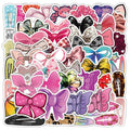 54PCS Cute cartoon bowknot girl hair ornaments sticker