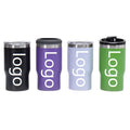 Custom Logo 14oz Can Cooler Stainless Steel 304 Coffee Mug Powder Coated Drinking Travel Cup Insulated Can Cooler with Dual Lids