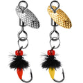 Box of 5 Micro-Object Melon Seed Sequin Spin Fly Bait Set Lure Fishing Technique Targeted at Bass Species