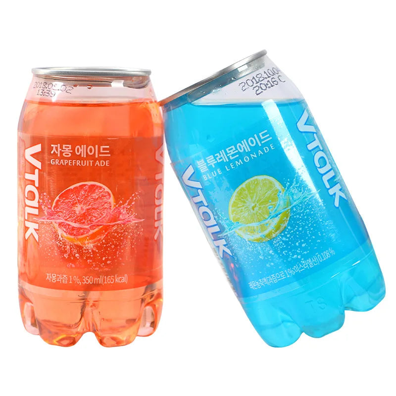 Vanjoin Customized Logo Screen Printed 12oz Round Shape PET Disposable Soda Can for Cold Beverages