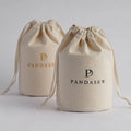 PandaSew 18x15cm with Round Bottom Muslin Cotton Candle Drawstring Packaging Bag Jewelry Pouch