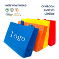 Eco-friendly 100% Non-Woven Fabric Tote Custom Logo Printed Waterproof Shopping Bag for Supermarket Packing Use