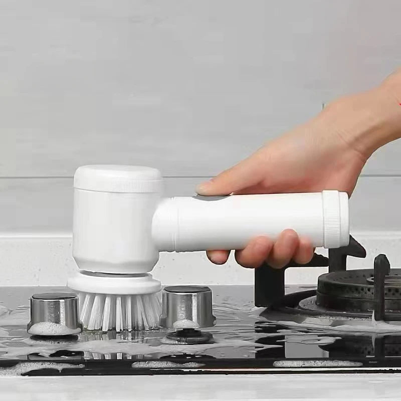 Electric Spin Cleaning Brush Cordless Scrubber for Bathroom Wall Kitchen Cleaner Replaceable Shower Rechargeable Cleaning Tools