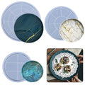 Large Silicone Resin Tray Molds Round for DIY Resin Serving Tray Jewelry Holder Home Decoration and Resin Crafts