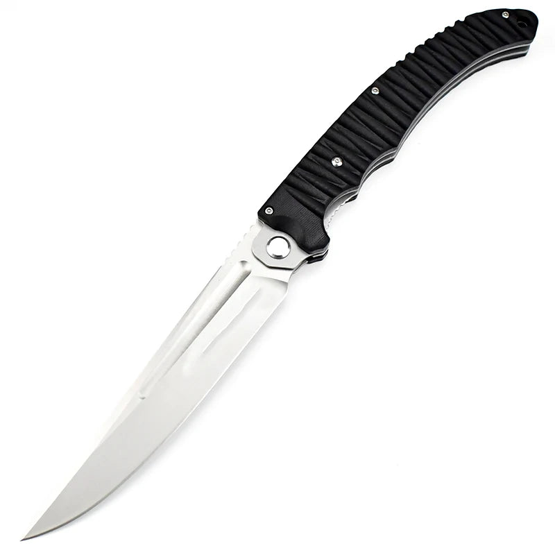 High Quality Outdoor Camping Survival Hiking Fishing Portable Tactical EDC Knife CPM-D2 Steel High Hardness Folding Pocket Knife