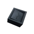 Customs Style 360 Rotation Velvet & Cardboard Cufflink Box 75x65x40mm Luxury Packaging