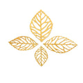 Wholesale Metal Hollow Leaf Jewelry Making Alloy Metal Hollow Tree Leaf Bead Charm Pendants(100pcs/bag)
