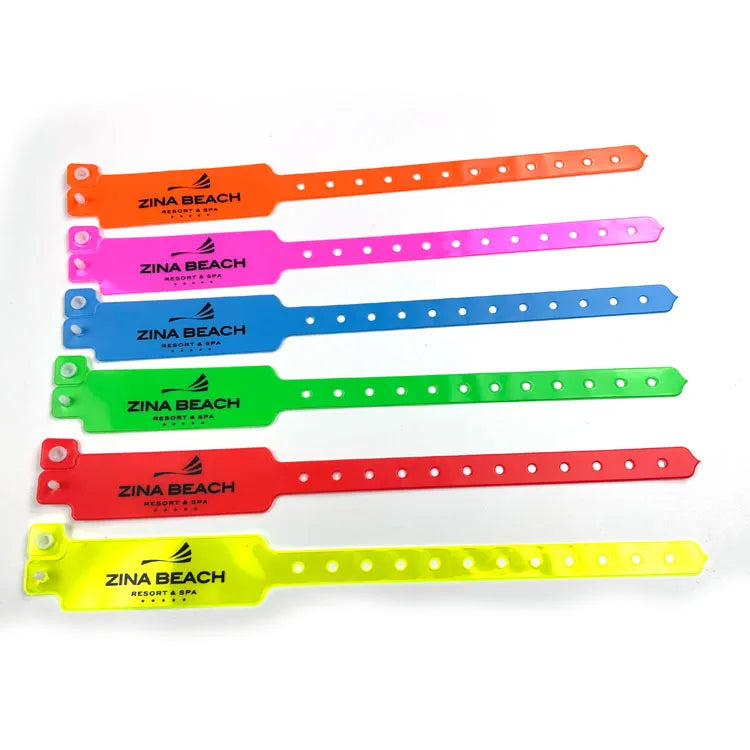 Wide Face Waterproof  Vinyl Id Wristband for Event