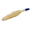 Wholesale Gold Feather Novelty Tie Clip Custom Men's Suit Shirt Fashion Accessory Tie Pin Wedding Tuxedo Trendy Jewelry Tie Bar
