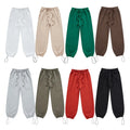 SHINBENE 440GSM Leisure Cotton Terry Men's Pants Cozy Drawstring Plus Size Sweatpants Streetwear