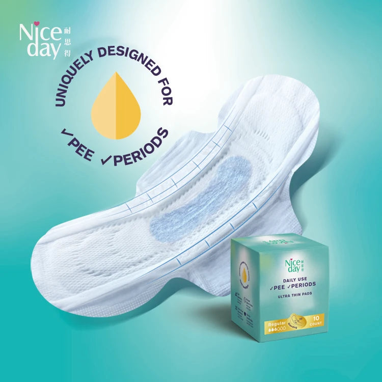 Free Sample Niceday Dry Heavy Flow Sanitary Pads for Women Incontinence Pads Daily Use Sanitary Napkin with Leakblock Sides