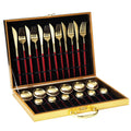 Knife Spoon Fork Set Gold Cutlery 24pcs Stainless Steel Flatware Sets Cutlery Set 24pcs