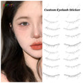 Custom 3D Creative Disposable Lower Eyelash Tattoo Sticker Waterproof Paper for Face Application Web Red Same Design