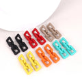 Hot Selling Geometric Multicolor Acrylic Chain Drop Earrings Women's Earrings Korean Acrylic Drop Earrings for Women Girls