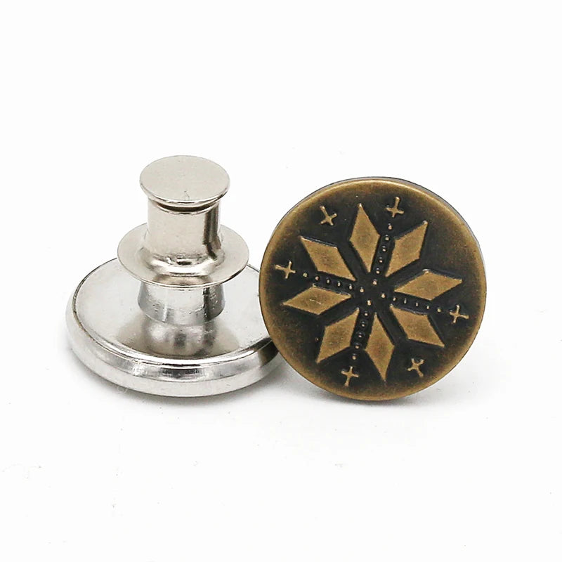 High-quality Basic Garment Accessories Metal Button Fashion Extension Jeans Buttons for Pants
