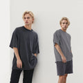 Sandian Wholesale Washed Cotton Acid Wash Blank Oversized Customizable for Personalization Men's Vintage T-Shirt