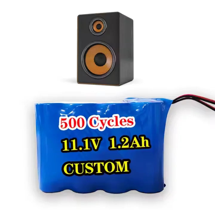 11.1V 1.2Ah NCM Lithium Ion Battery Compact Rechargeable Li Ion Cell for Smart Devices and Backup Power