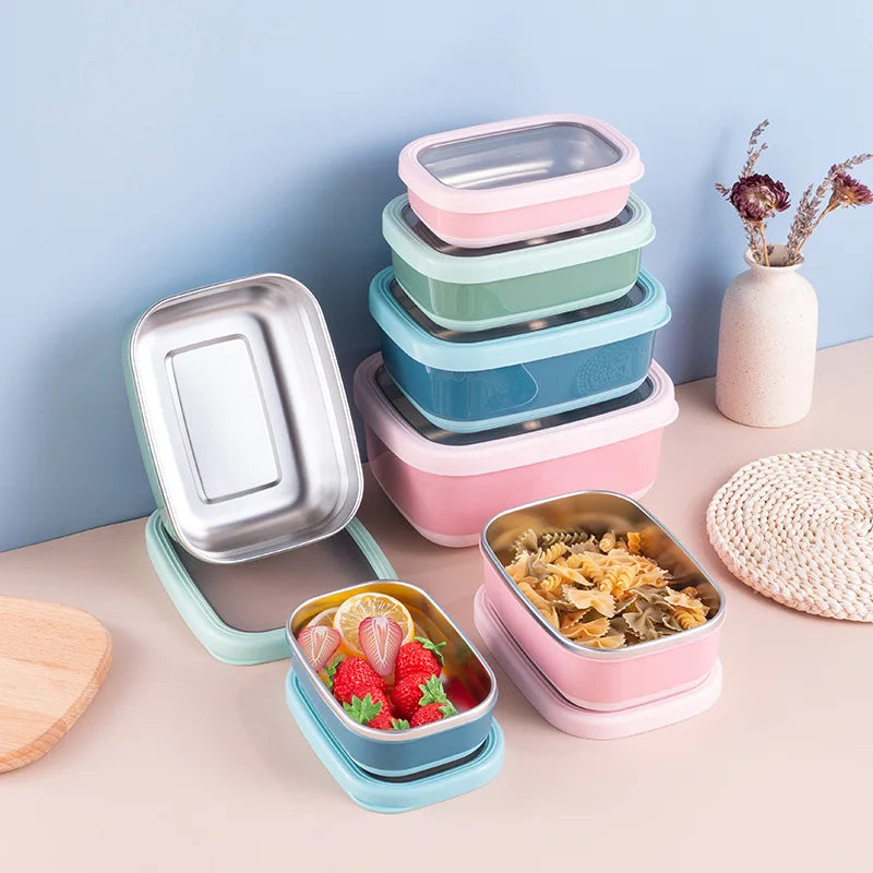 Good Price Food Storage Container and Stainless Steel Bulk Kids Vacuum Food Storage Container with Leakproof Lid