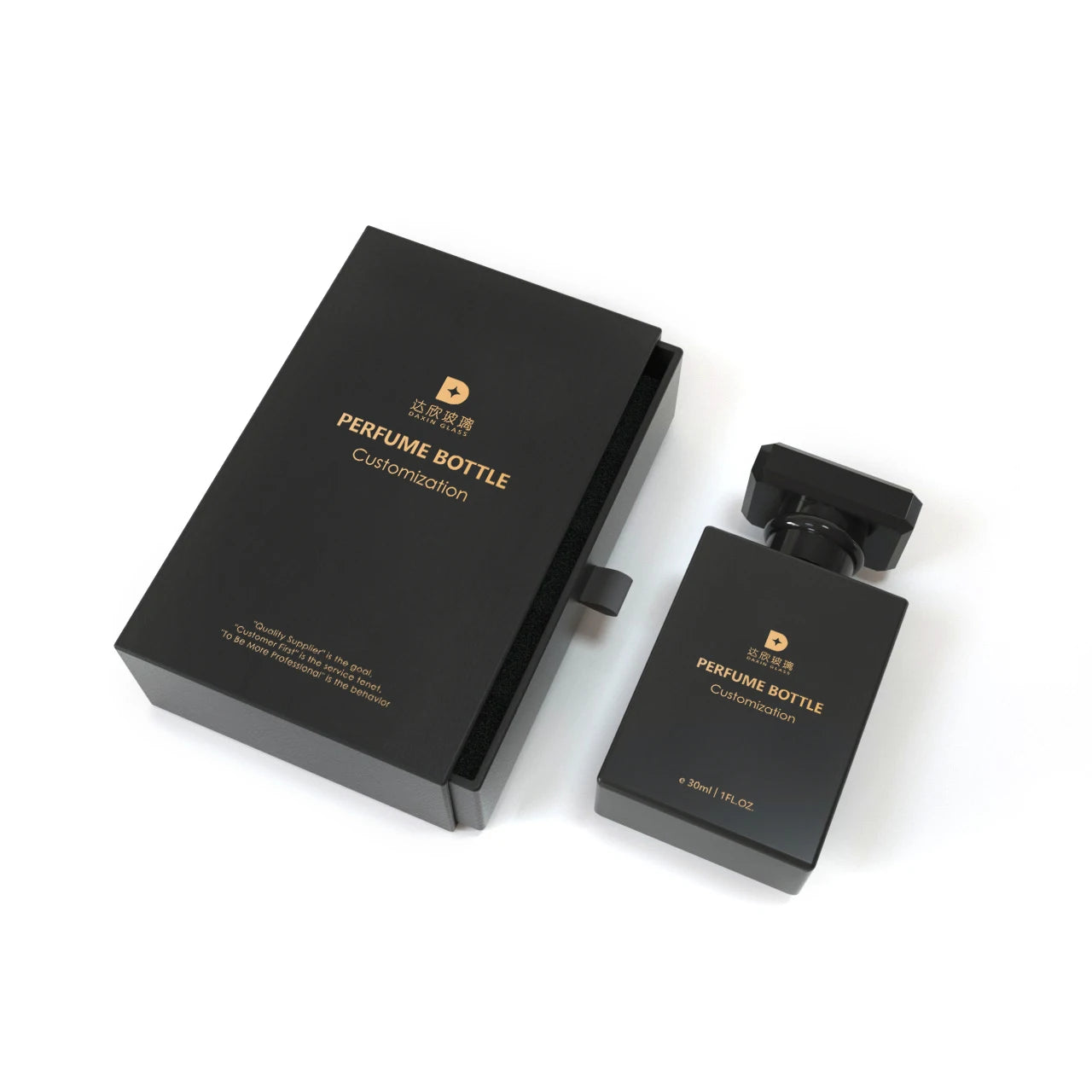 Wholesale Customized Cosmetic Empty Glass Mist Spray Crown Perfume Bottles 30ml 50ml 100ml with Box Packaging