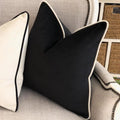 XinLan Modern Simple Solid Plain Black Velvet Cushion Cover Living Room Bedroom Car Hotel Velvet Cushion Cover