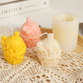 DIY Scented Kitchen Tools Home Ornament Butterscotch Donut House Candle Mold Candy House Candle Silicone Mold