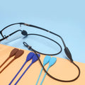 Children's Sports Ball Rafting Silicone Spectacles Holder Sleeve Fixed Non-slip Anti-drop Glasses Leg Straps with Non-slip Rope