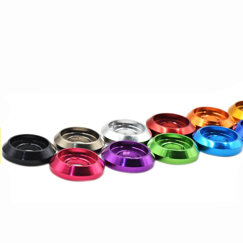 Aluminum Alloy M2M2.5M3-M8 Plain Finish Countersunk Cone Washer RC Fender Washer MD Brand OEM Available