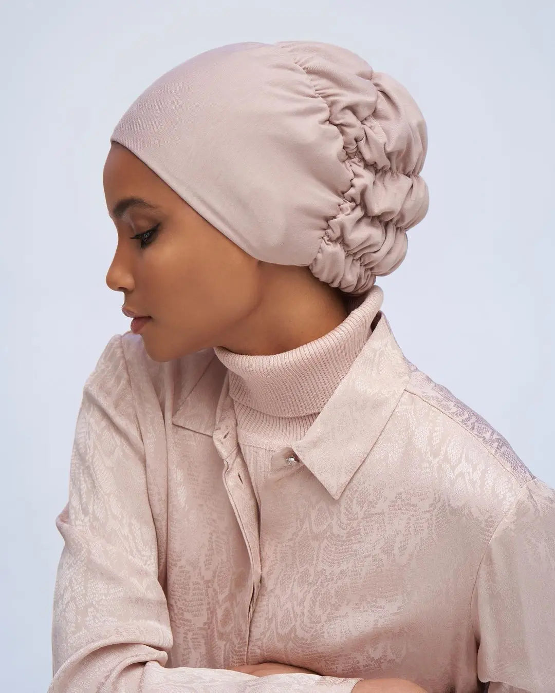 Epsilon Dropshipping Stretch Breathable Adjustable Volumizer Hat Accessories Cotton Jersey Tie Bonnet Under Cap