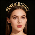 Factory Directly Sale Birthday Party Metal Headbands Letter ITS MY BIRTHDAY Headpiece Birthday Party Headbands