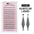 Customizable Private Label Cluster Lash Kit Boxes Pre-Cut Segment Fluffy Natural Handmade Fan Eyelashes Mix Lash Extensions Read