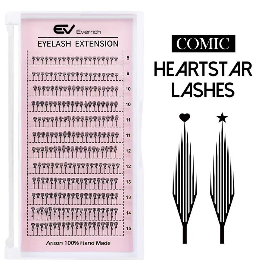 Customizable Private Label Cluster Lash Kit Boxes Pre-Cut Segment Fluffy Natural Handmade Fan Eyelashes Mix Lash Extensions Read