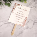 Creative Design Paper Table Menus Place Cards With Wooden Stick Luxury Rose Gold Foil Paper Handmade Wedding Food Menu Card