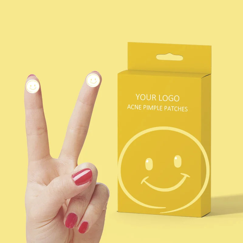 Waterproof Pimple Patch Acne Smile Pattern Tea Tree Spot Healing Cover Patches Stickers
