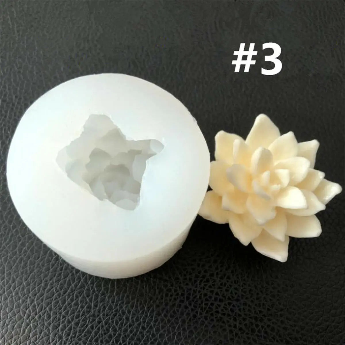Succulent Plant Potting Soap Mould Sugarcraft Silicone Cookie Mold Chocolate Crafts DIY Candle Molds